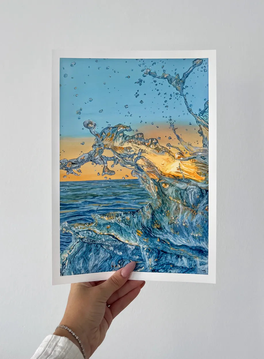 Ocean Splash | 50x70cm Oil Painting