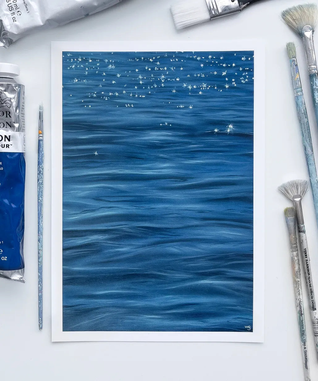 "Sparkly Water" Print