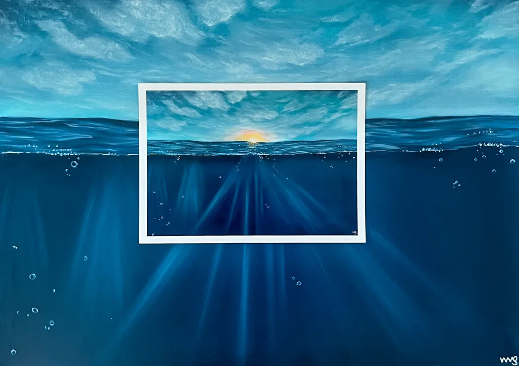Sunny Underwater | 70x50cm Oil Painting