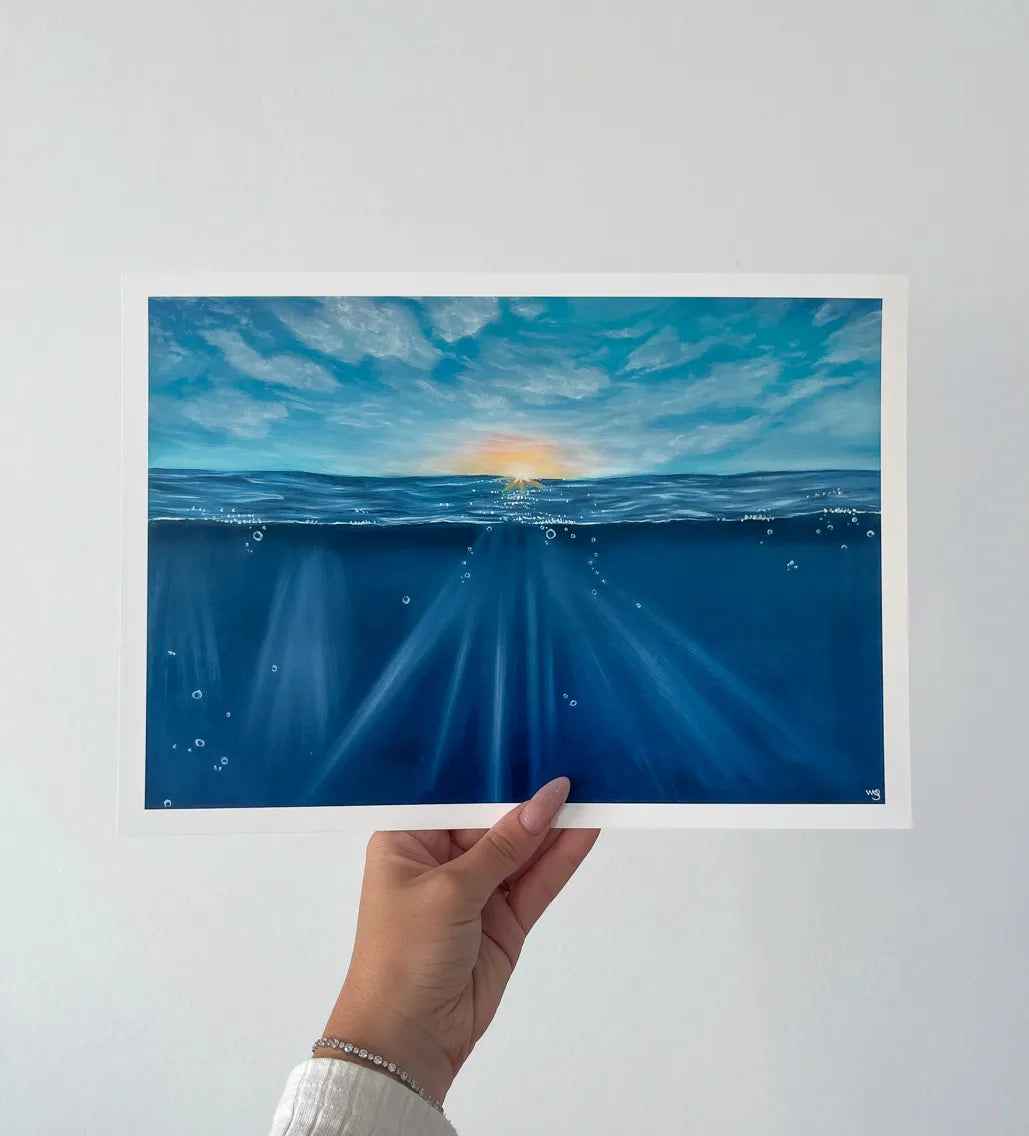 Sunny Underwater | 70x50cm Oil Painting