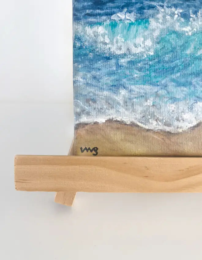 Over the Horizon | 18x12cm Oil Painting with Mini Easel