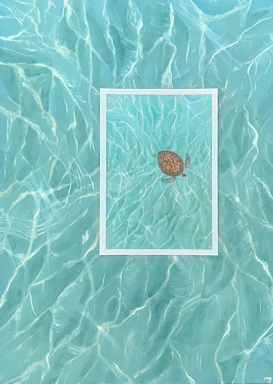 "Turtle in the Ocean" Print