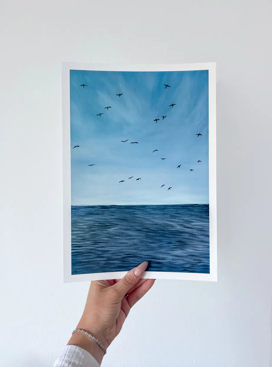 Birds Ocean | 50x70cm Oil Painting