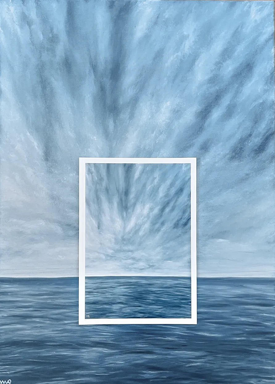 Cloudy Ocean | 50x70cm Oil Painting