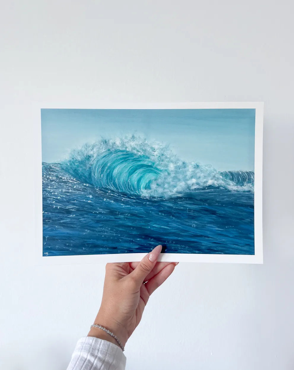 Sparkly Ocean Wave | 70x50cm Oil Painting