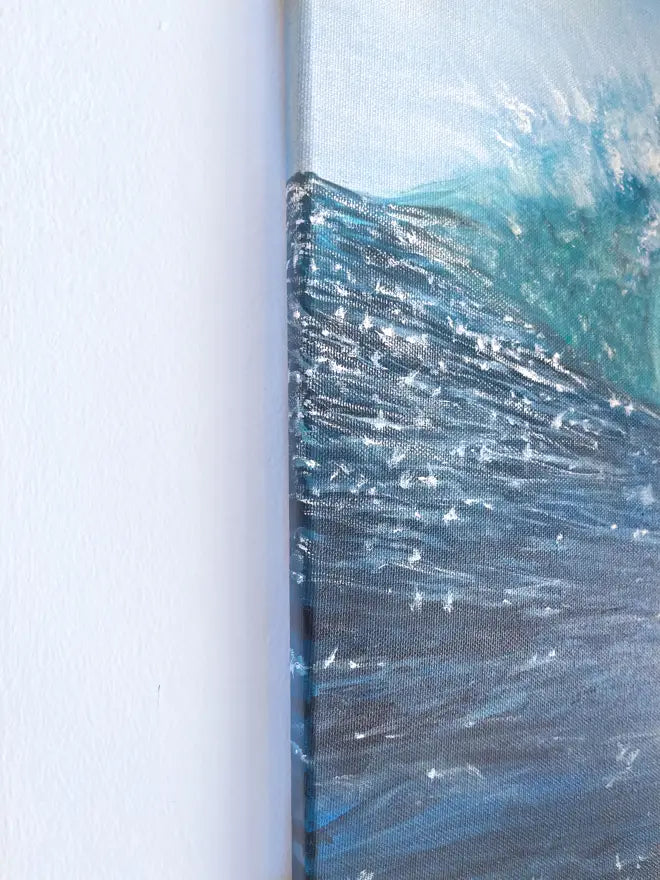 Sparkly Ocean Wave | 70x50cm Oil Painting