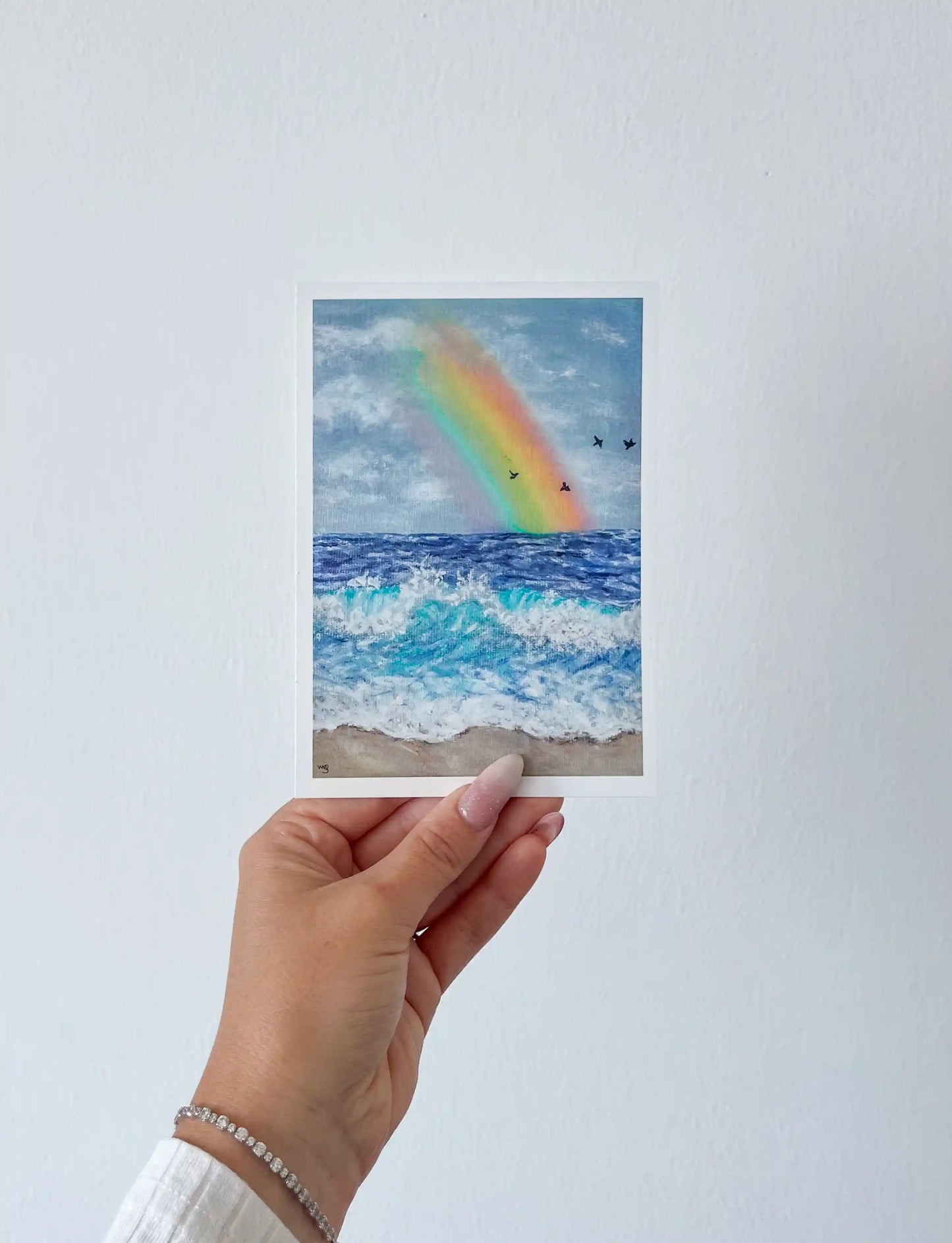Over the Horizon | 18x12cm Oil Painting with Mini Easel