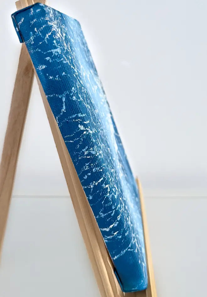 Ocean Eyes | 18x12cm Oil Painting with Mini Easel