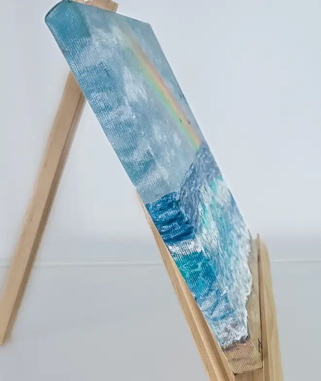Over the Horizon | 18x12cm Oil Painting with Mini Easel