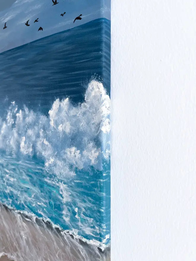 Beach Sunset | 140x50cm Oil Painting