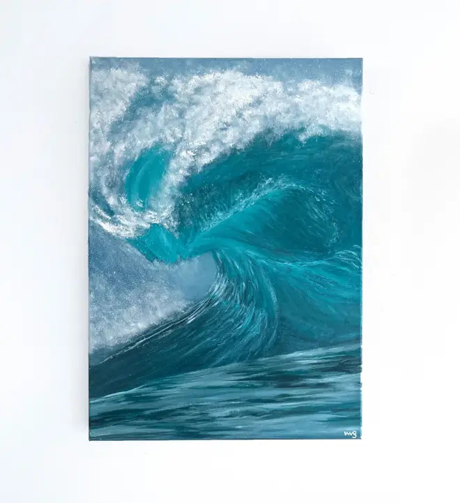 Power of the Ocean | 50x70cm Oil Painting – Sarah Vms Art Power of the Ocean | 50x70cm Oil Painting – Sarah Vms Art