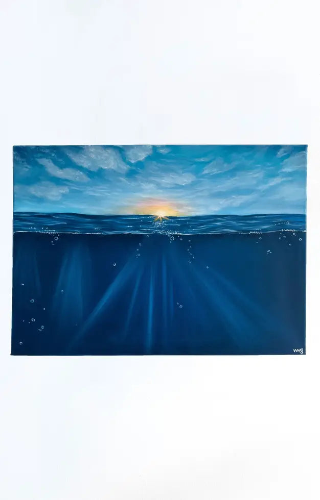 Sunny Underwater | 70x50cm Oil Painting