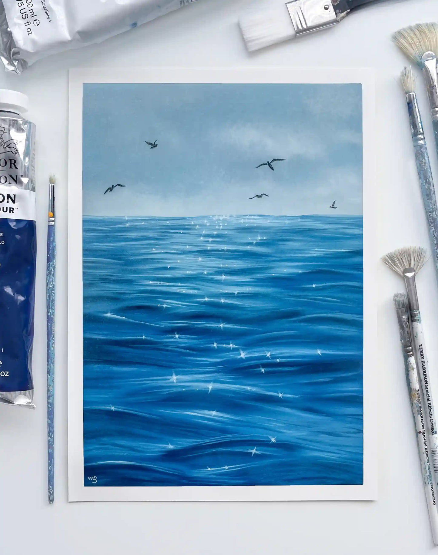 "Sparkly Ocean" Print